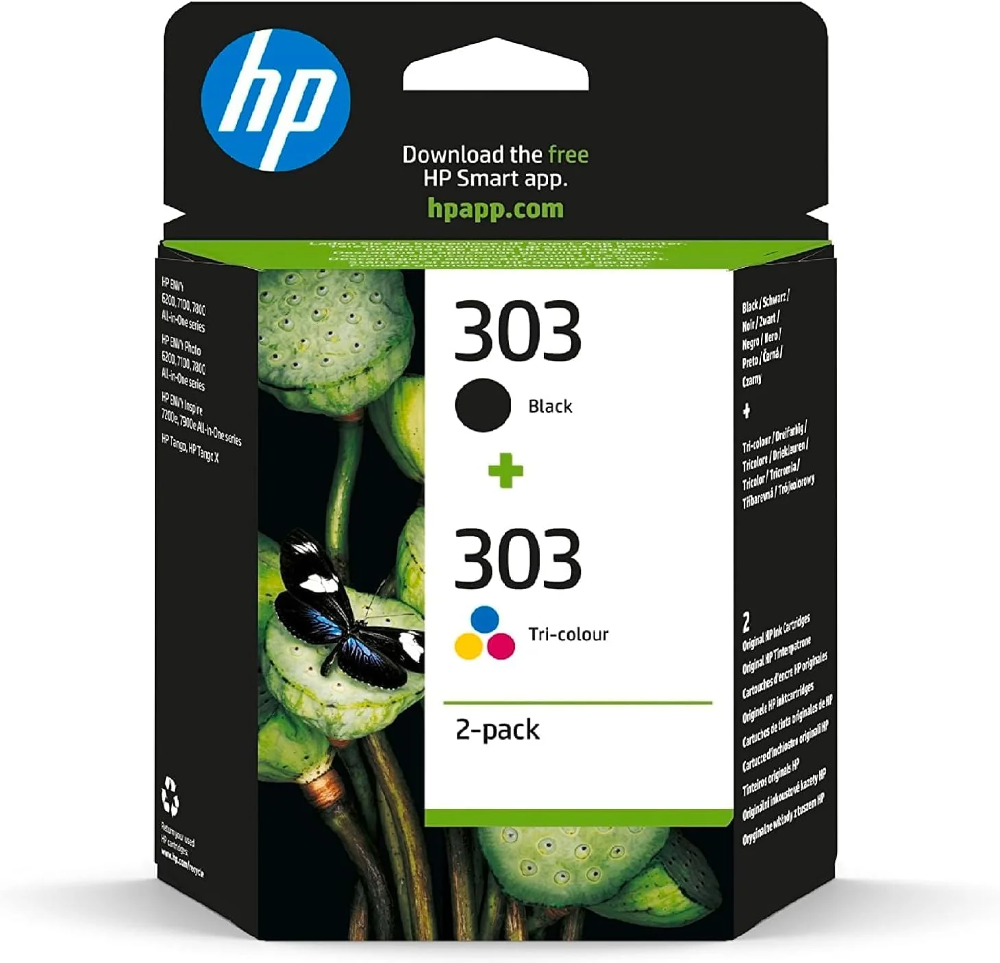 HP 308e EvoMore Black Original Ink Cartridge