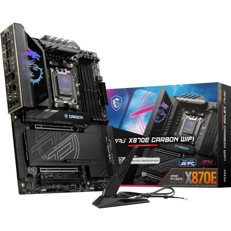 MSI MPG X870E CARBON WIFI AM5 MB 4xDDR5 4xSATA 4xM.2