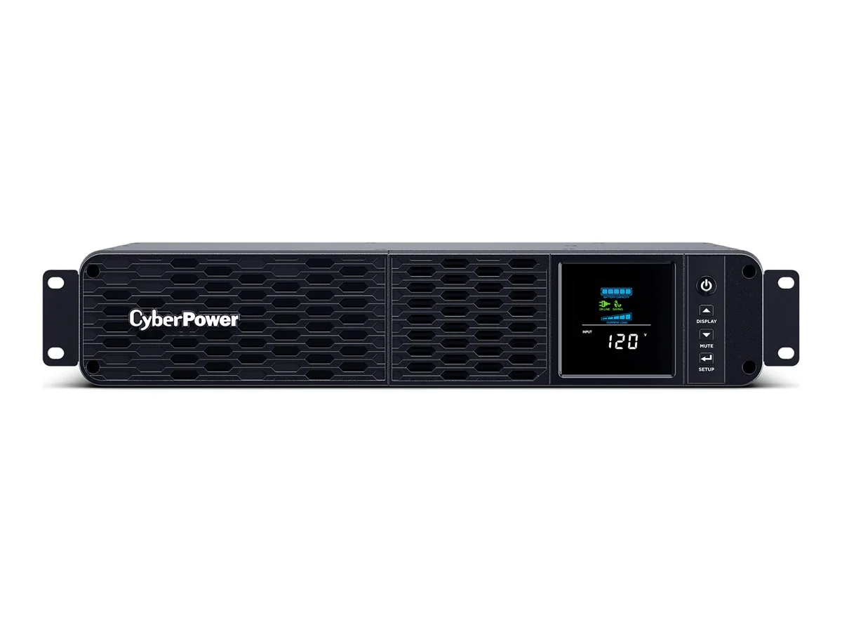CYBERPOWER PFC Sinewave E Series CP1600EIPFCRM2U UPS Rack AC 230V 1000Watt 1600VA USB serial oc 8 active PFC 2U 1.8m cord BK