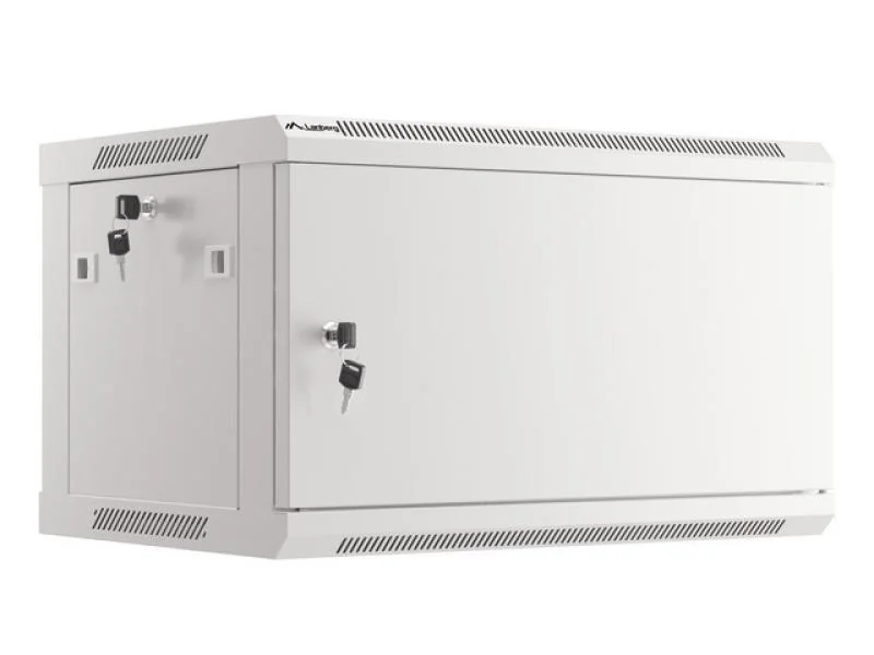 Dulap rack de perete 19", 6U, 600x450 mm, usa metalica, gri,