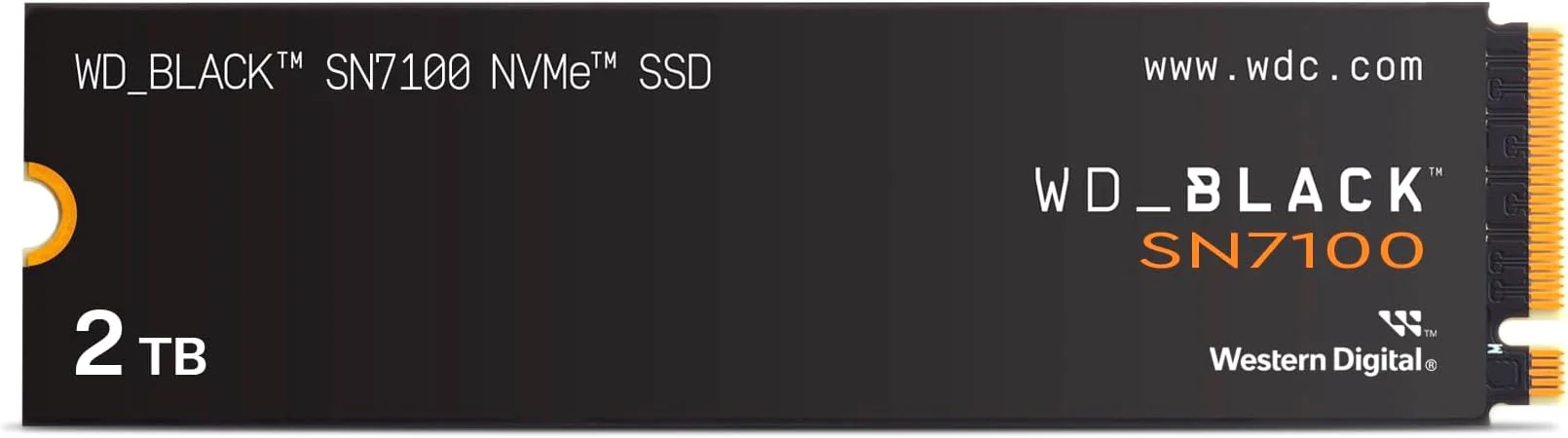 WD Black SN7100 NVMe SSD 2TB M.2 2280 POWERED BY SANDISK