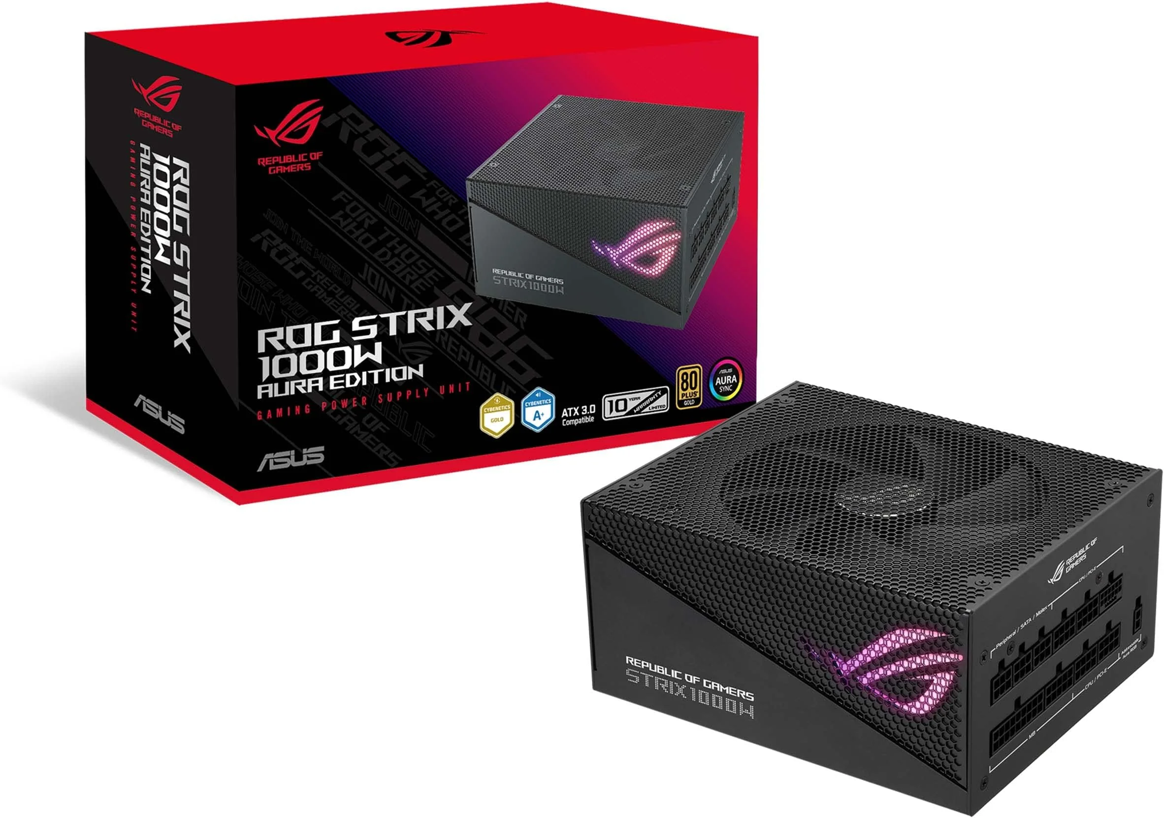 GEMBIRD CCC-PSUGOLD-1000W power supply FX Modular 1000W Gold ATX 3.1 active PFC 12cm fan