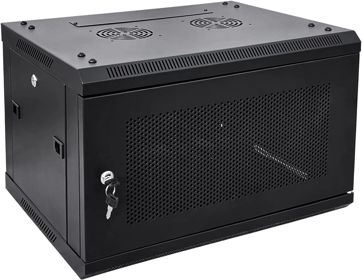 LANBERG Rack Cabinet 19inch Wall-Mount 6U+3U/540X200 Low-Profile Black Assembled
