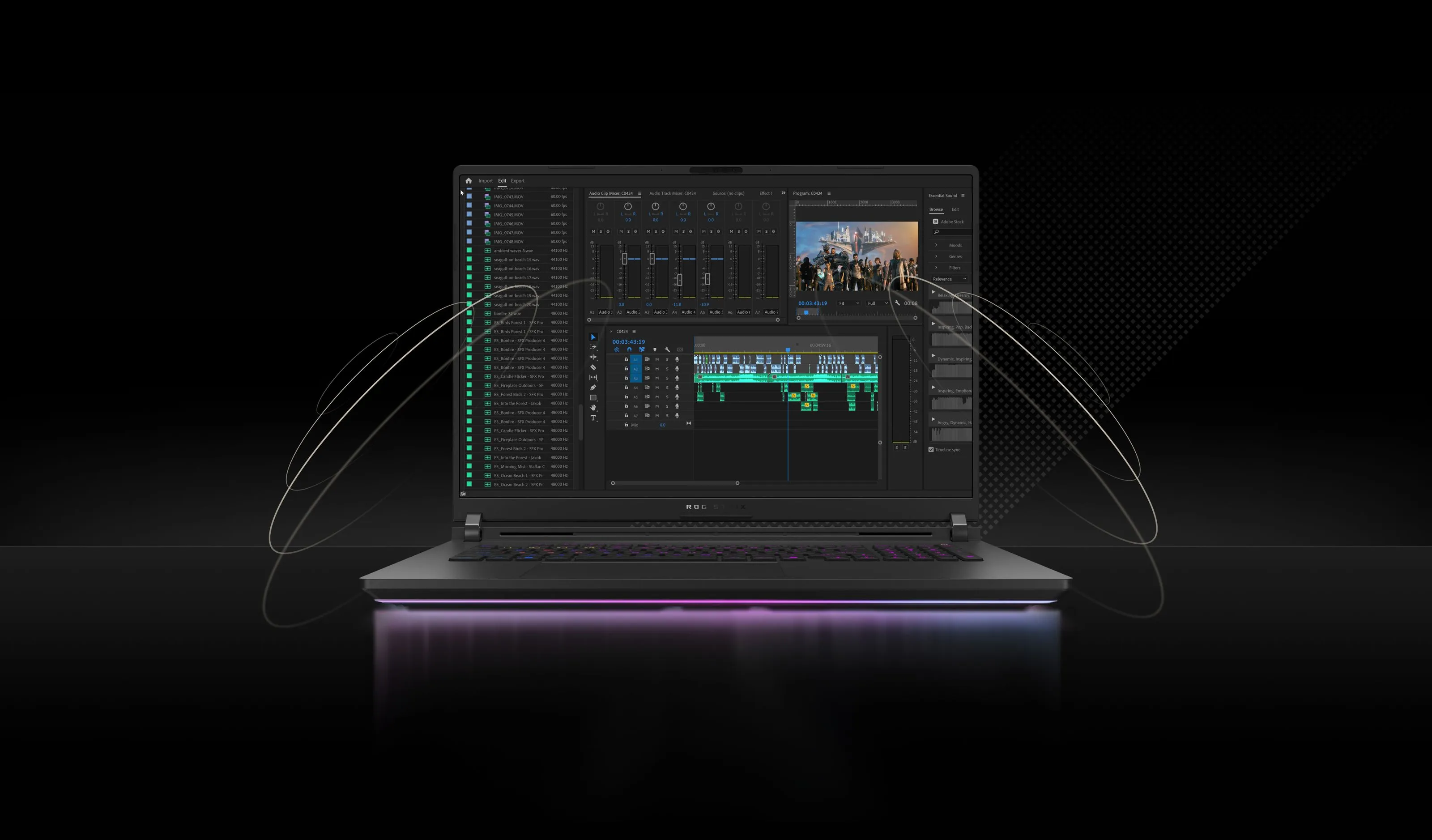 ASUS ROG Strix SCAR 18 Intel Core Ultra 9 275HX 18inch 2.5K 64GB 2TB PCIe 4.0 NVMe M.2 SSD RTX5080 NoOS 2Y PUR Off Black