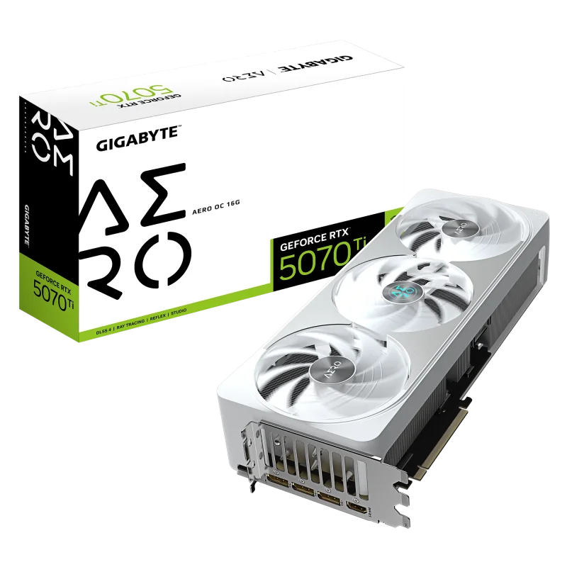 GeForce RTX 5070 Ti AERO OC 16GB GDDR7 3xDP 1xHDMI VGA Gigabyte