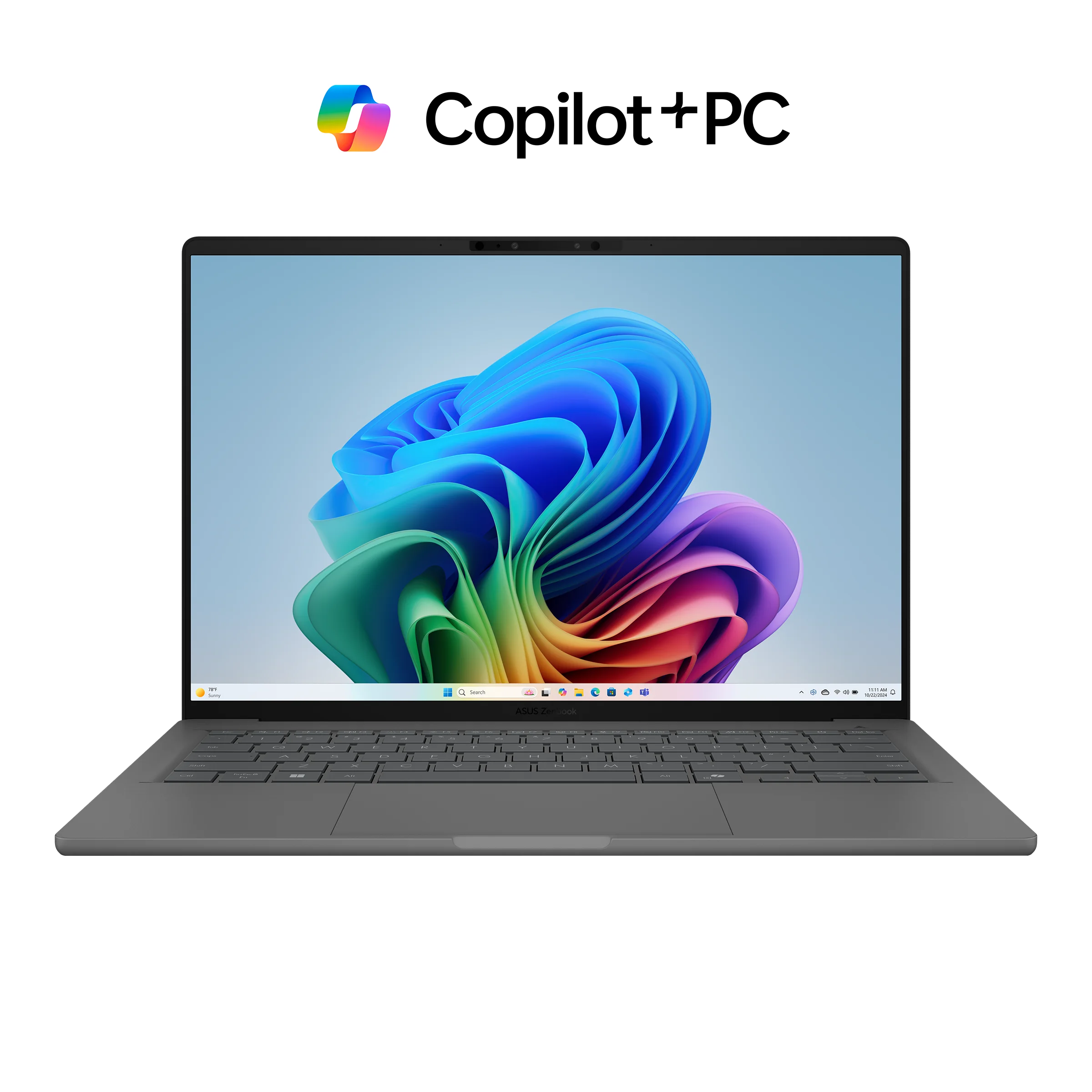 ASUS Zenbook A14 UX3407QA-QD339X Qualcomm Snapdragon X 14inch OLED WUXGA 32GB LPDDR5X 1TB M.2 NVMe PCIe SSD W11P 3Y Iceland Gray