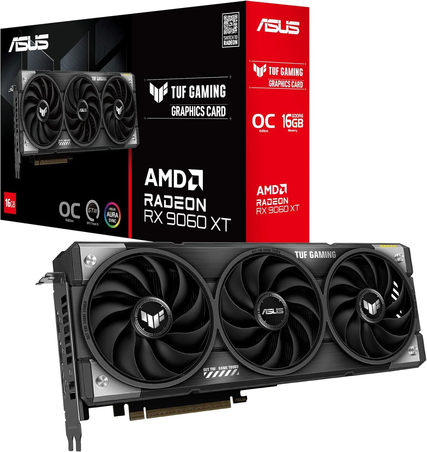 ASUS PRIME Radeon RX 9060 XT 16GB GDDR6 OC Edition