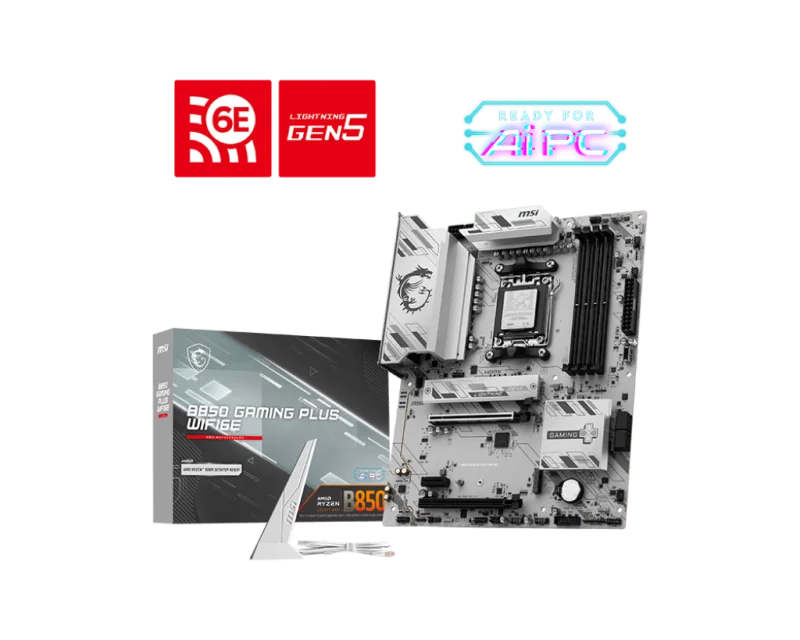 B850 GAMING PLUS WIFI6E AM5 ATX MB MSI
