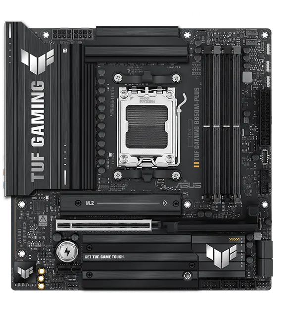 ASUS TUF GAMING B850M-PLUS WIFI7 AM5 4xDDR5 mATX Pciex5 DP HDMI USB MB