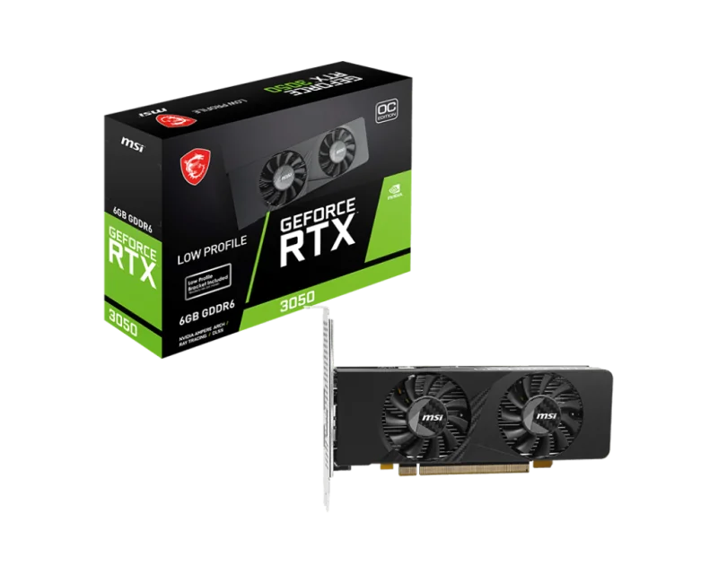 MSI GeForce RTX 3050 LP E 6GB OC 1xDP 2xHDMI