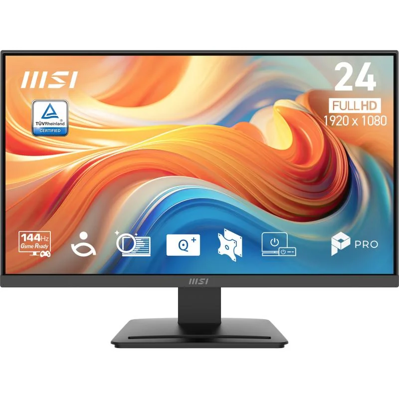 PRO MP241 E14V Proffesional Monitor 23.8inch FHD 144Hz VA 250cd/m2 16:9 3500:1 HDMI DP HDR Adaptive-Sync 1ms MPRT MSI