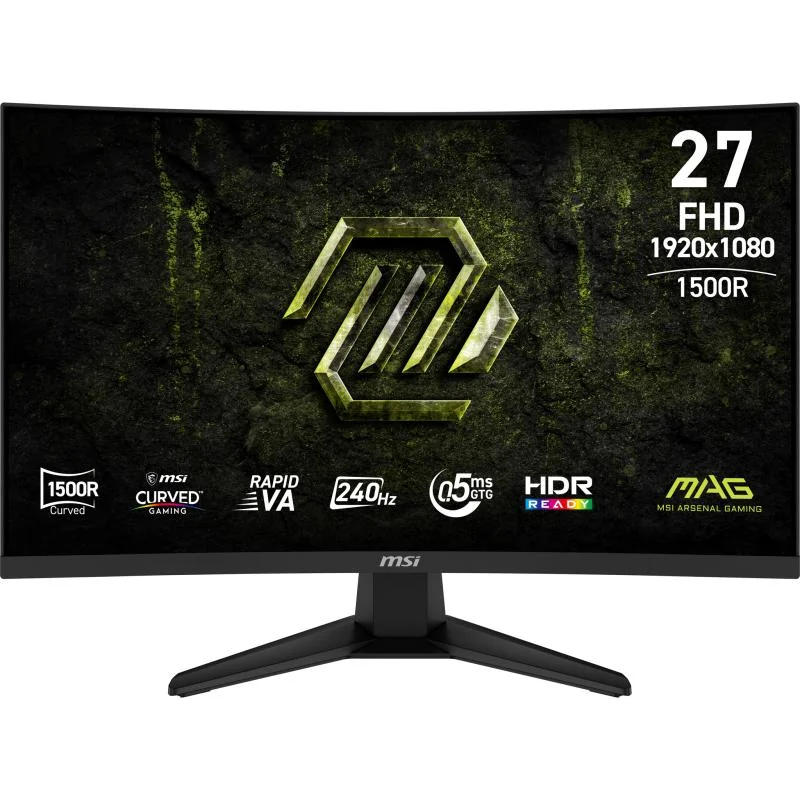 MSI MAG 275CF X24 27inch Gaming Monitor Curved FHD VA 300 cd/m 240MHz 0.5ms 2xHDMI DP