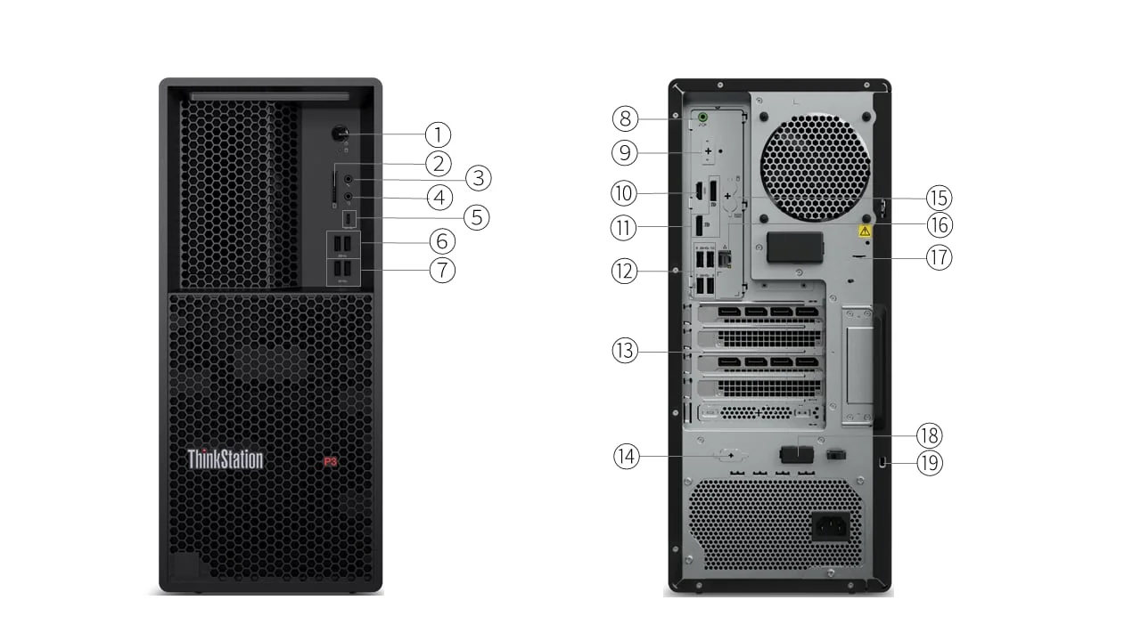 LENOVO ThinkStation P3 Tower G2 Intel Core Ultra 7 265K 64GB 1TB SSD M.2 PCIe W11P 3Y OS