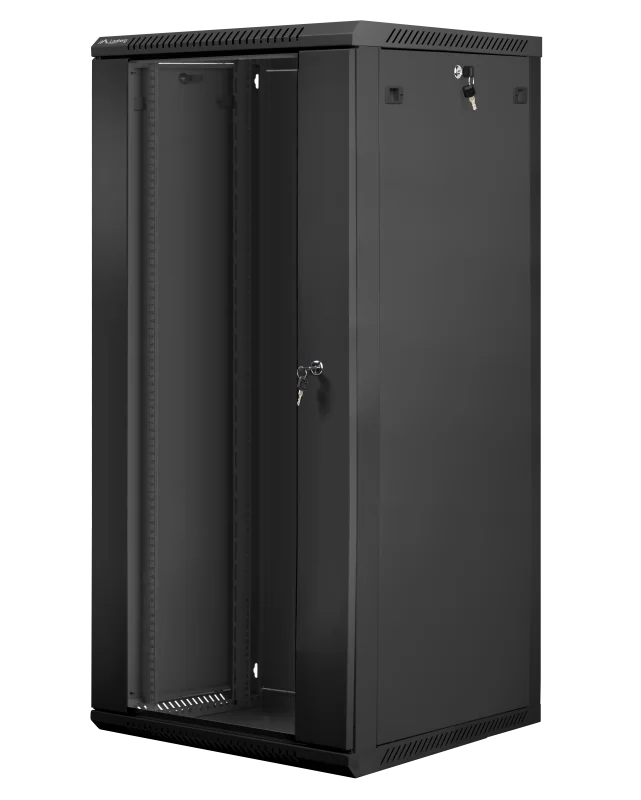 Dulap rack 19" perete 27U / 600x600 (flat pack) negru V2