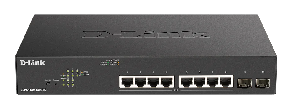 POE+ 10*1000TX D-LINK DGS-1100-10MPV2/E