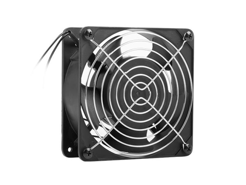 Ventilator pentru dulapuri  10" & 19" montate pe perete, 230V, 120x120x38 mm, negru | Altamag.ro