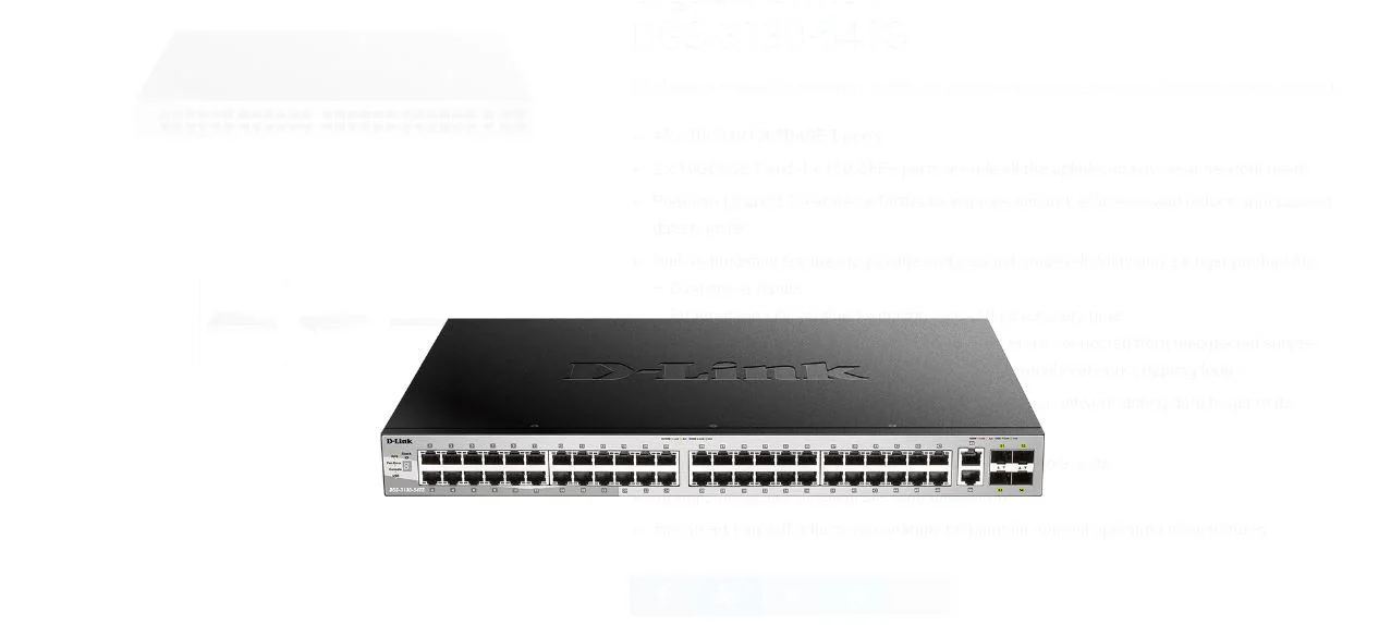 48ports L3 STACKABLE DGS-3130-54TS/SI