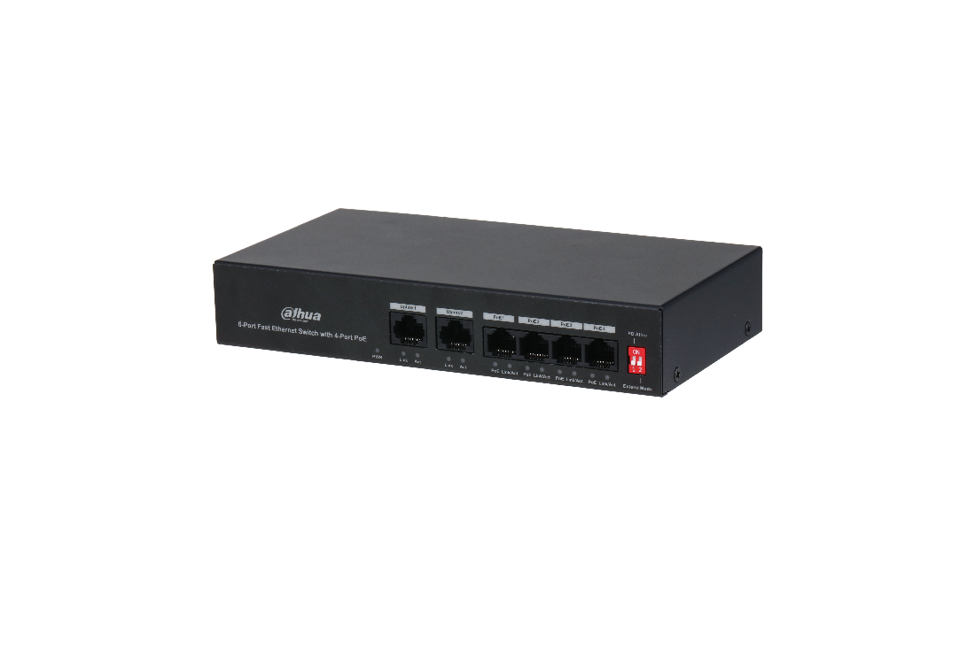 SWT 4 Ports PoE 2xUplink Ports Dahua | Altamag.ro