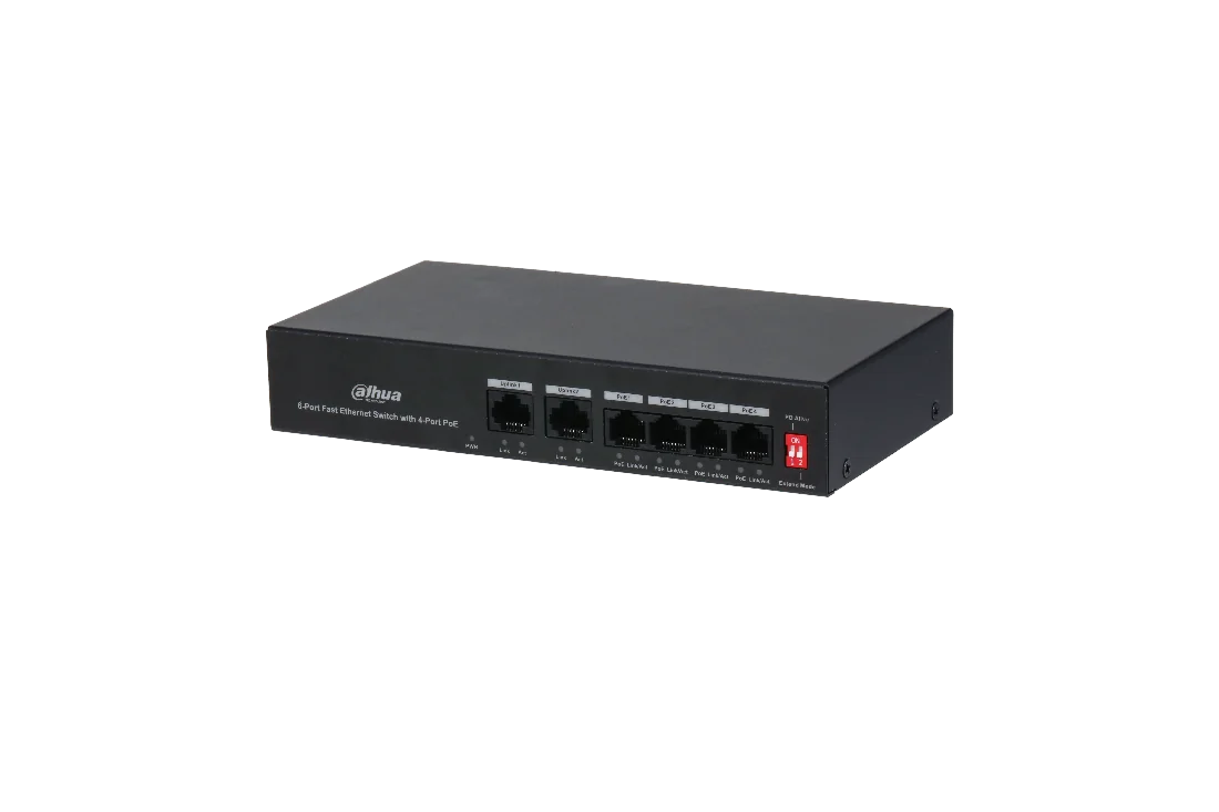 SWT 4 Ports PoE 2xUplink Ports Dahua