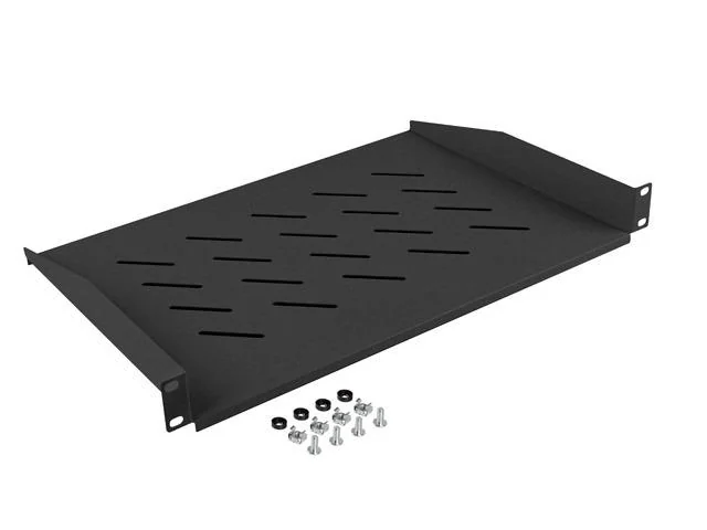 Poliță fixă 19" 1U / 483x315 mm, max. 25 kg, negru