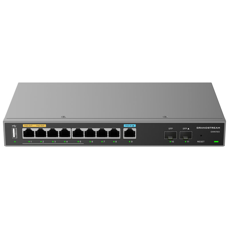 GRS RTR 2xSFP 9xGbE WAN/LAN POE GWN7003 | Altamag.ro