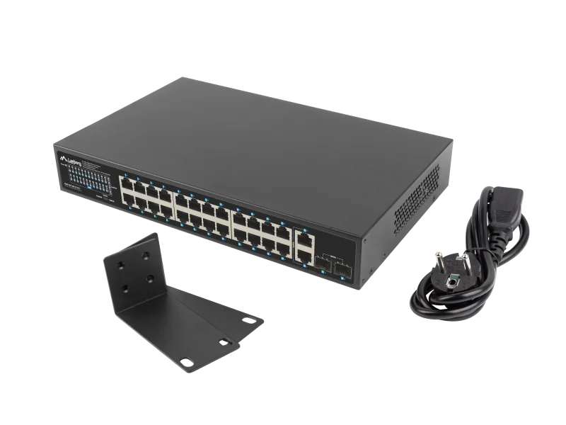 Switch  24x 1 Gb PoE+ / 2x Gb / 2x SFP, rack 19", Gigabit Ethernet, 250W