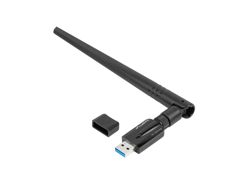 Adaptor USB placă rețea wireless  NC-1200-WIE AC1200 dual-band, 1x internă + 1x externă (ant.)