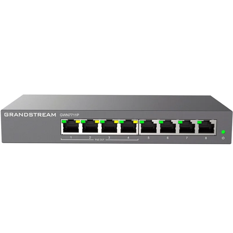 GRS SWT 8xGbE RJ45 POE GWN7711P