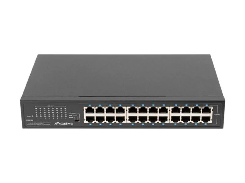 Switch  RSGE-24 24x 1 Gb, fara management, Gigabit Ethernet, rack 19" Lanberg