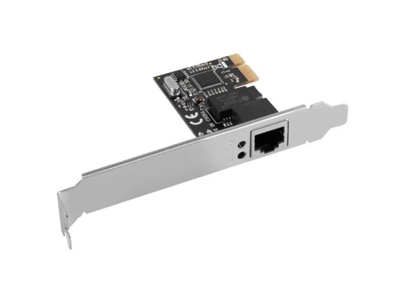 Placă adaptor rețea PCI-Express  RJ45  PCI-E x1, 1x RJ45 1Gb, RTL8111C, low-profile
