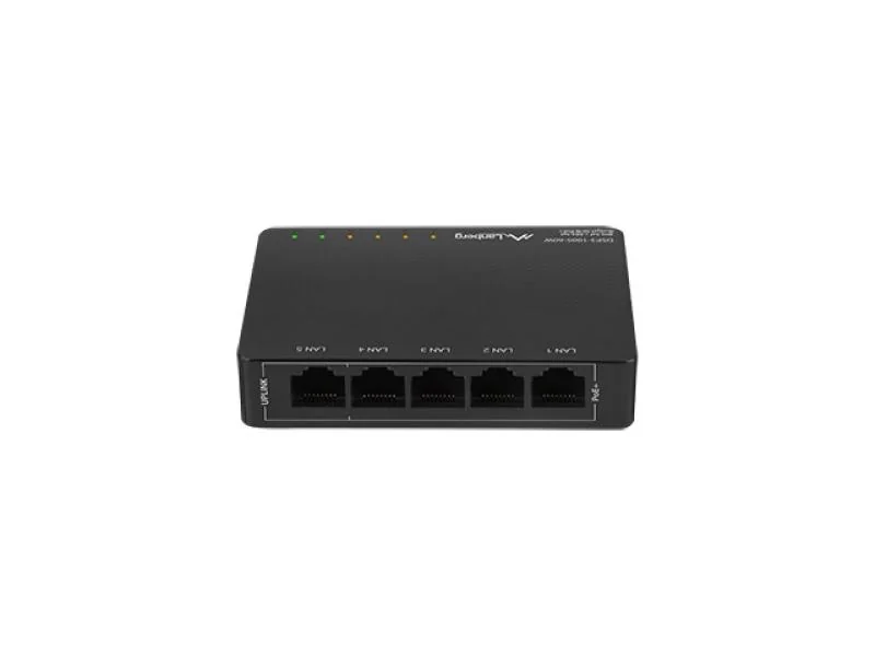 Switch DSP3-1005-60W 5x 1 Gb PoE+ (4 porturi PoE 30W/port, max. 60W), fara management, desktop