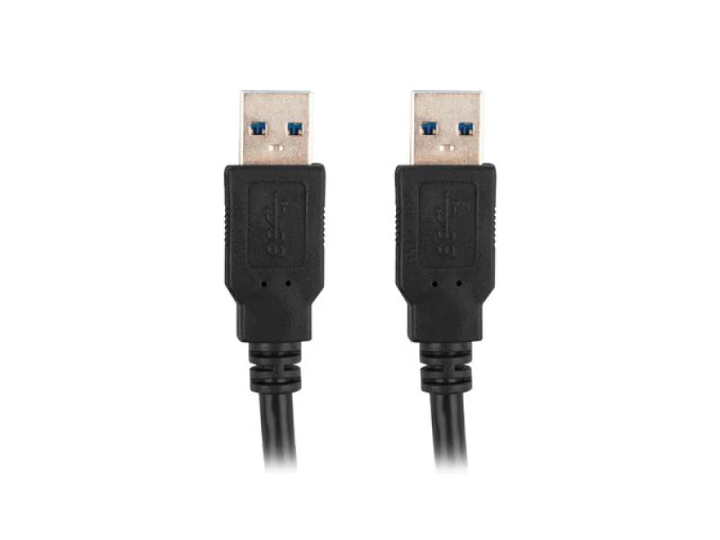 Cablu USB-A M/M 3.0 1,8 m negru Lanberg