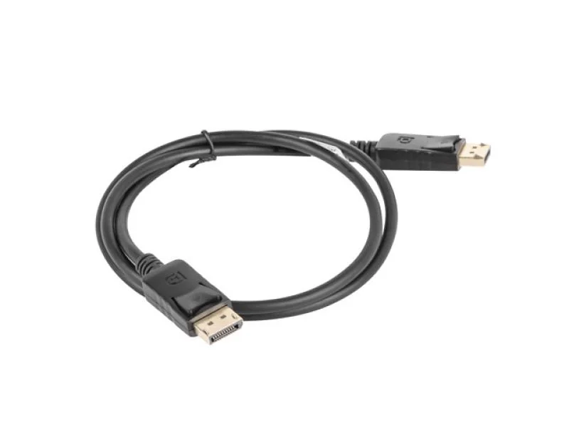 Cablu DisplayPort M/M 19 pini v1.2 1 m 4K negru Lanberg