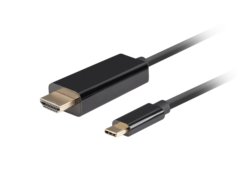 Cablu USB-C(M) HDMI(M) 3 m 4K 60Hz negru Lanberg