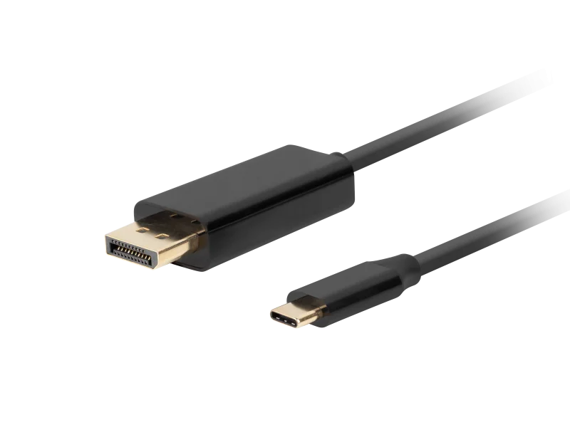 Cablu USB-C(M) DisplayPort(M) 1,8 m 4K 60Hz negru Lanberg