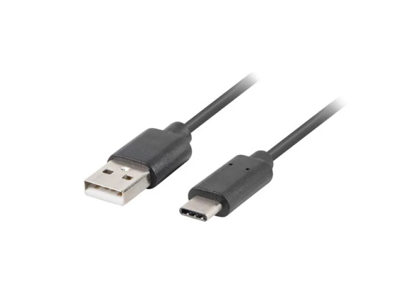 Cablu USB-C(M) USB-A(M) 3.1 1,8 m negru Lanberg