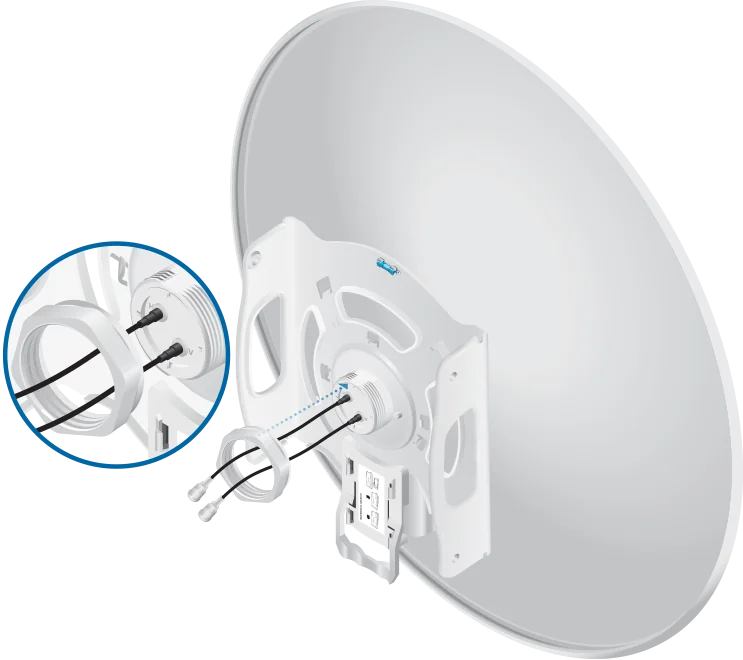 " 5 GHz, 30 dBi RocketDish LW antenna wi