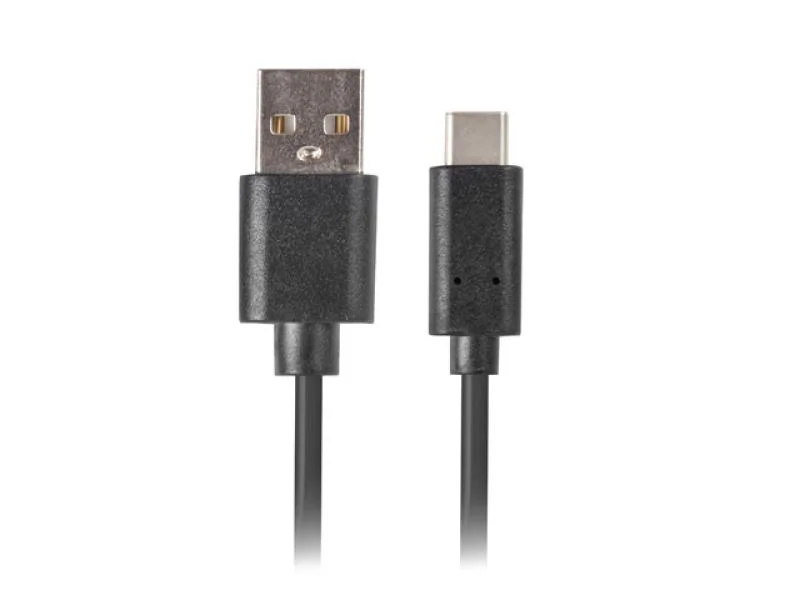 Cablu USB-C(M) USB-A(M) 2.0 1,8 m negru QC 3.0 Lanberg