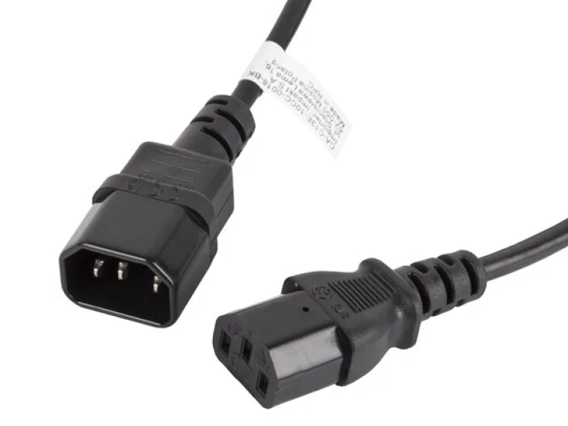 Cablu IEC 320 C13 C14 1,8 m negru Lanberg