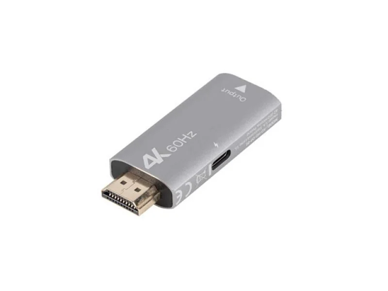 Adaptor HDMI(M) DisplayPort(F) 4K argintiu Lanberg