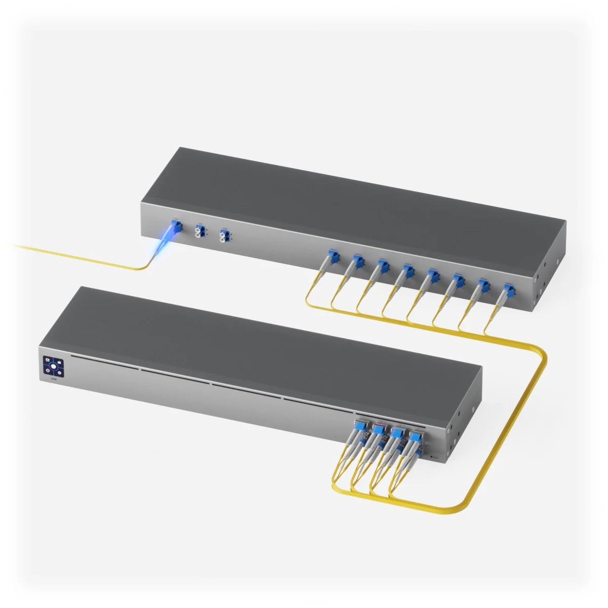 "Rack-mountable 8-channel 1450 to 1590 n