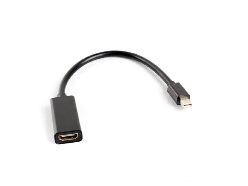 Cablu adaptor Mini DisplayPort(M) 1.2 -> HDMI(F) 20 cm negru LANBERG Lanberg