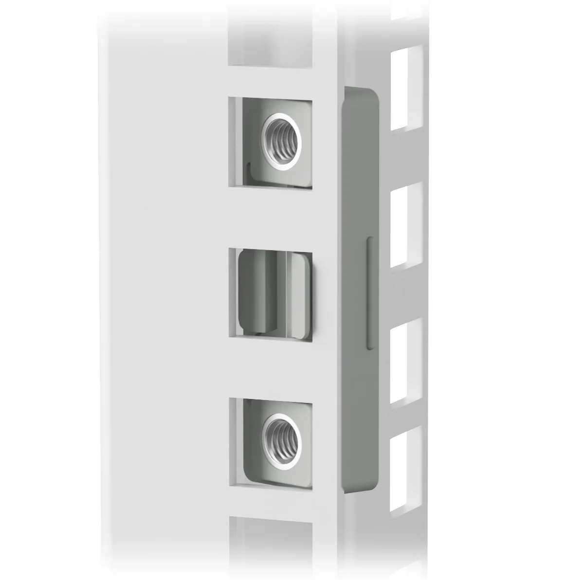 "1U snap-in inserts with two vertically