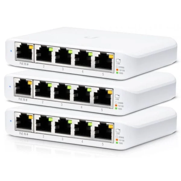 "A compact, 5-port, Layer 2 switch that