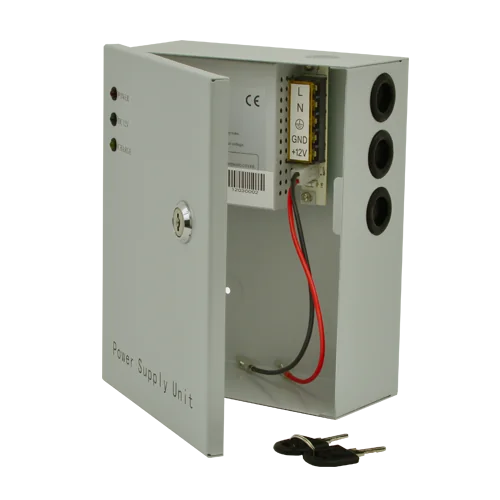 Sursa de alimentare 12V, 3A, back-up in cabinet metalic SDC-12-3B