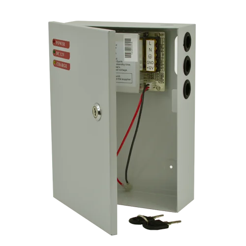 Sursa de alimentare 12V, 5A, back-up in cabinet metalic SDC-12-5B