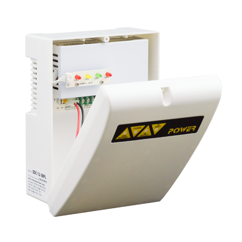 Sursa de alimentare 12V/3A, back-up in cabinet de plastic SDC-12-3BPL | Altamag.ro
