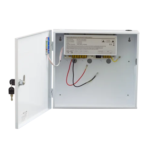 Sursa de alimentare 12V/10A, back-up in cabinet metalic SDC-12-10B