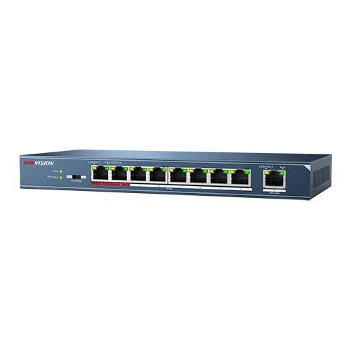 Switch 8 porturi PoE, 1 port uplink- HIKVISION DS-3E0109P-E-M