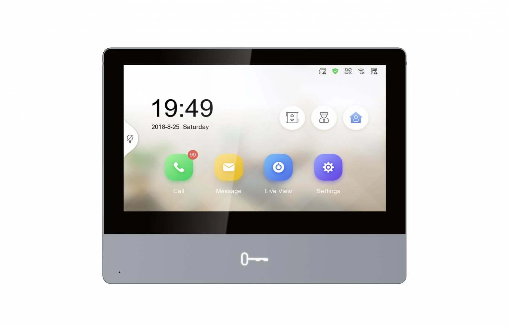 Monitor videointerfon TCP/IP Wireless, Touch Screen IPS-TFT LCD 7inch - HIKVISION DS-KH8350-WTE1